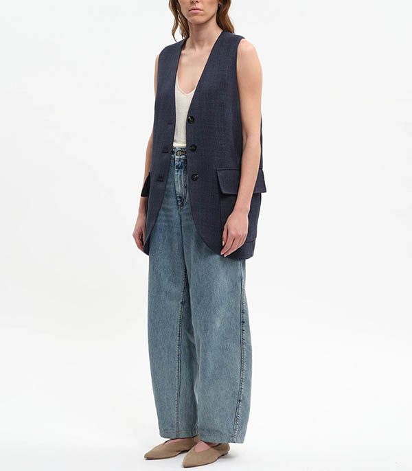Gilet de Costyme Darcy Navy Margaux Lonnberg