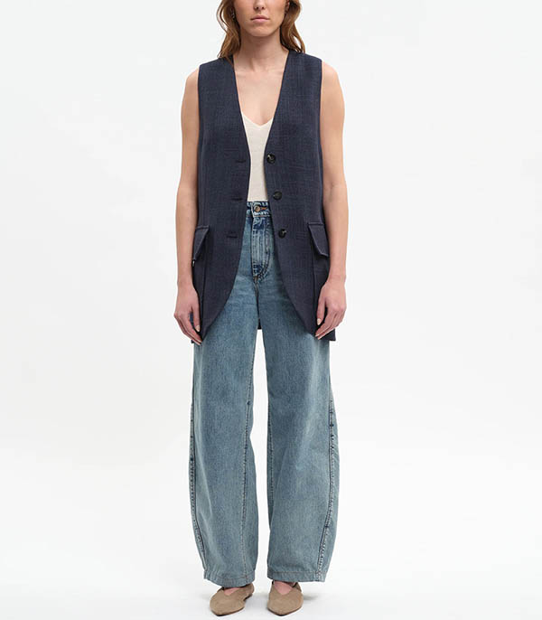 Gilet de Costyme Darcy Navy Margaux Lonnberg