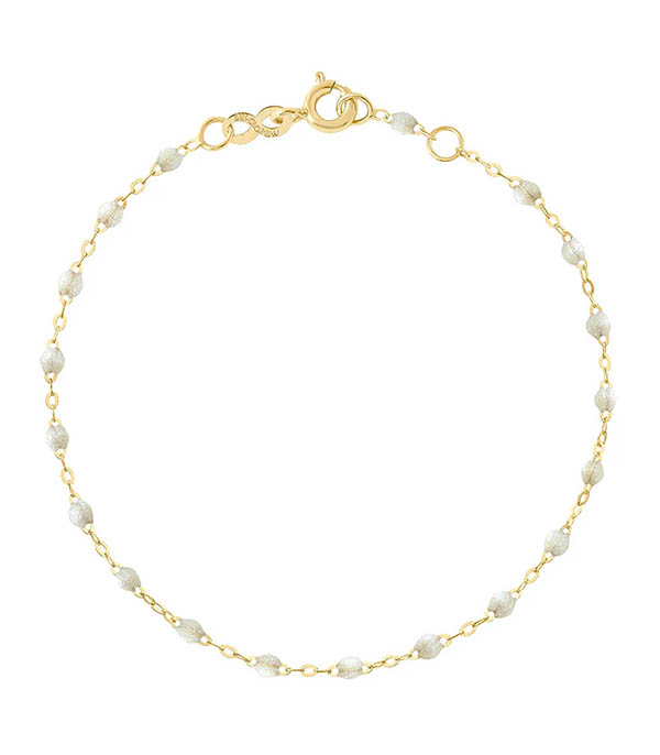 Bracelet Or Jaune et Perles de résine Gigi Clozeau