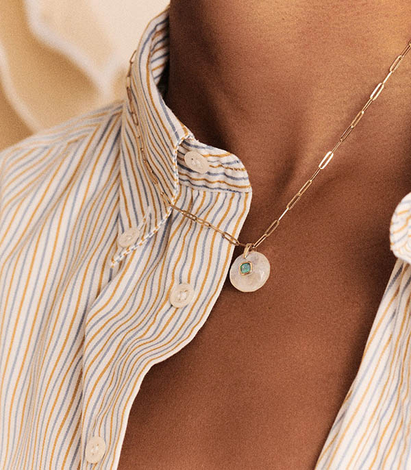Collier Milo Moonstone Pascale Monvoisin