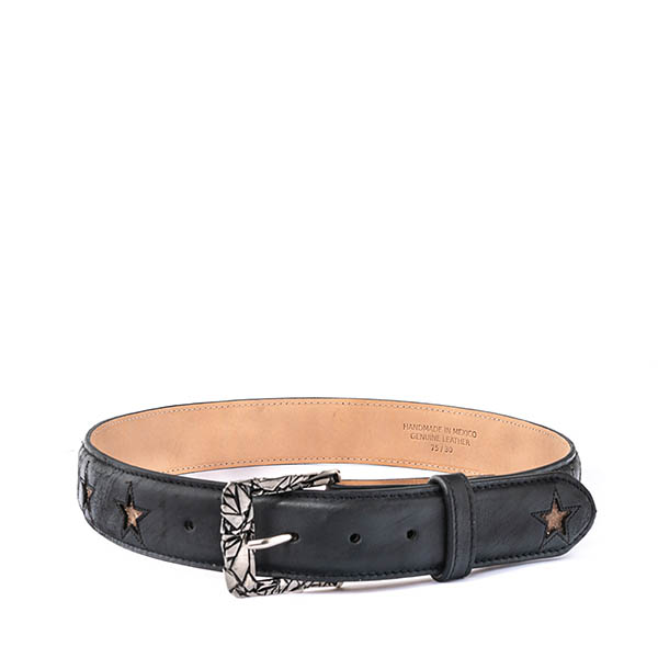 Ceinture en cuir Star Black Mexicana
