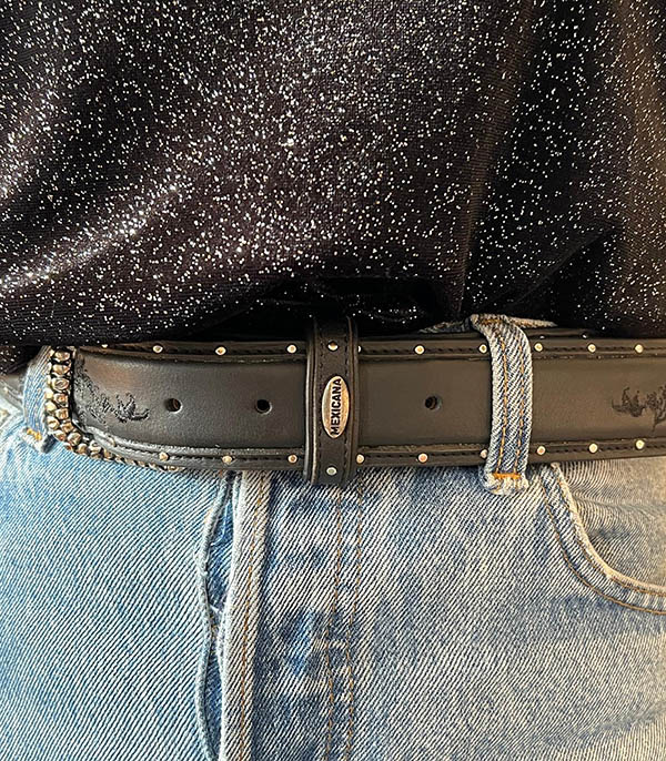 Ceinture en cuir Ultime Black Mexicana