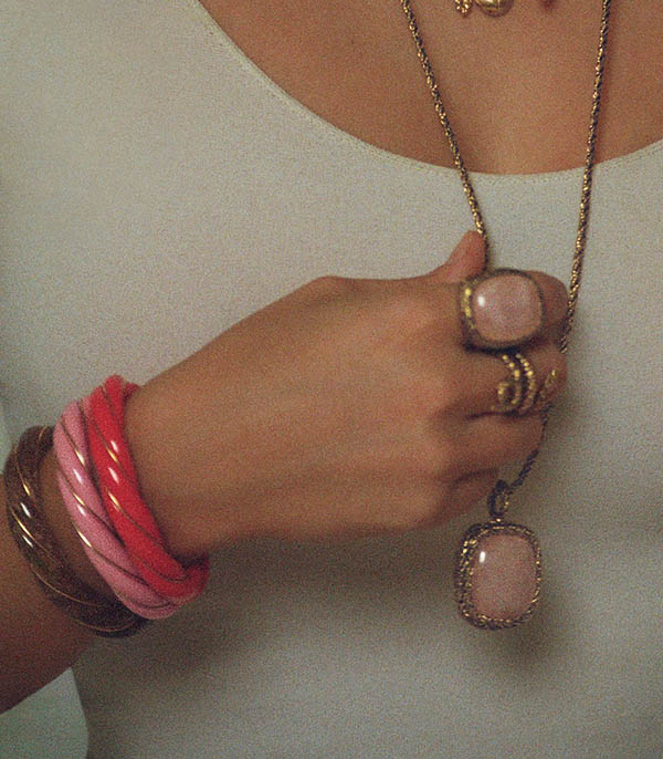 Jonc Diana Rose Aurélie Bidermann