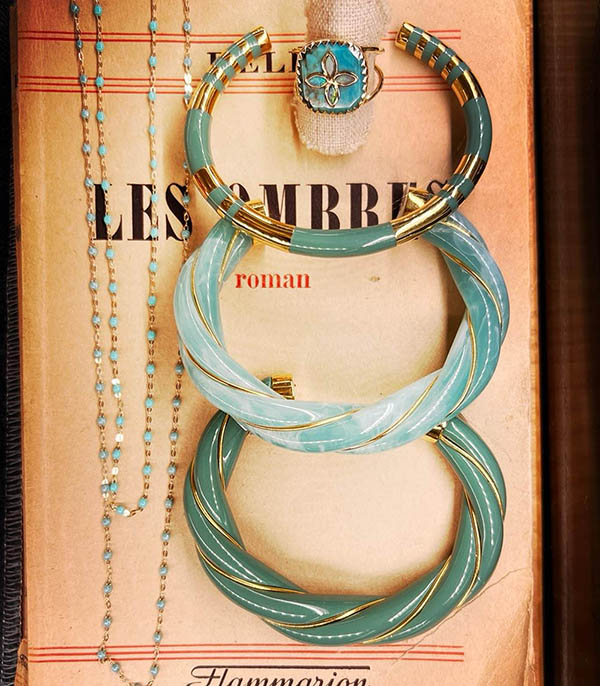 Jonc Diana vert tilleul Aurélie Bidermann