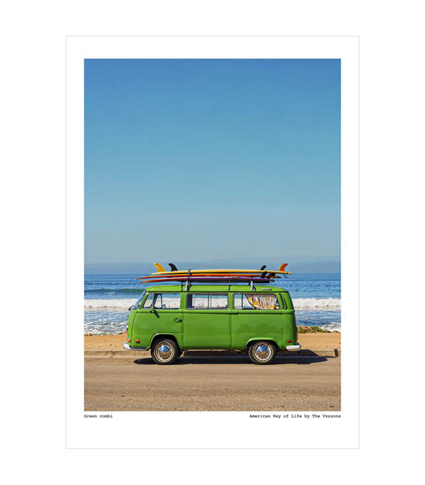 Affiche The Vision Awol 004 - Green combi 38 x 56 cm Image Republic