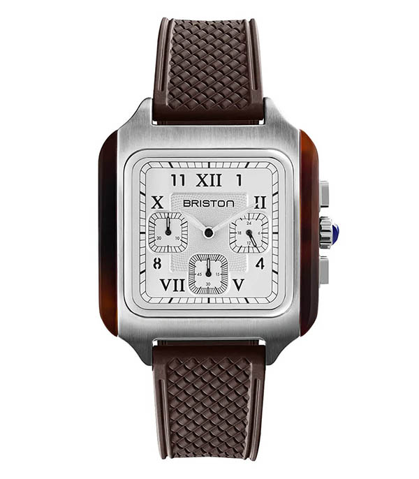 Montre Streamliner Kennedy Chrono - Blanc/Brun Briston