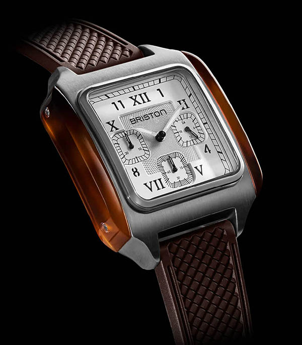 Montre Streamliner Kennedy Chrono - Blanc/Brun Briston