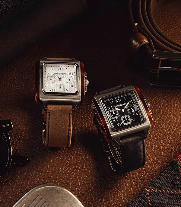 Montre Streamliner Kennedy Chrono - Blanc/Brun Briston