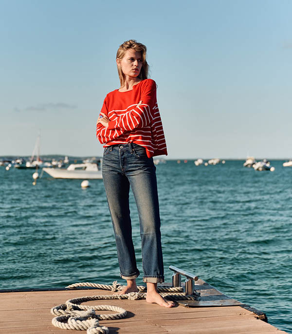 Pull Birkin Marinière manches longues La Cabane Orson
