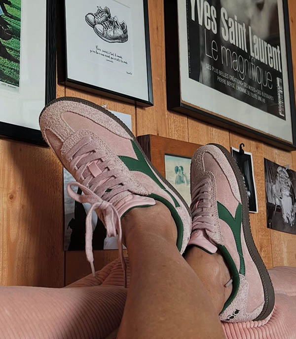 Baskets Trainer Hairy Soleil du soir Diadora