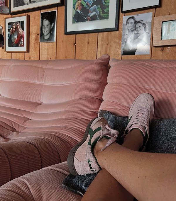 Baskets Trainer Hairy Soleil du soir Diadora