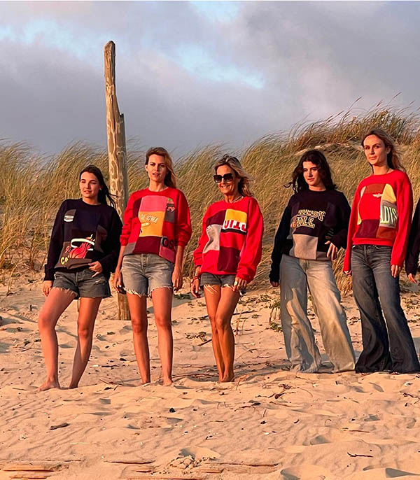 Sweat-shirt Jack Patchwork Bleu THIANE