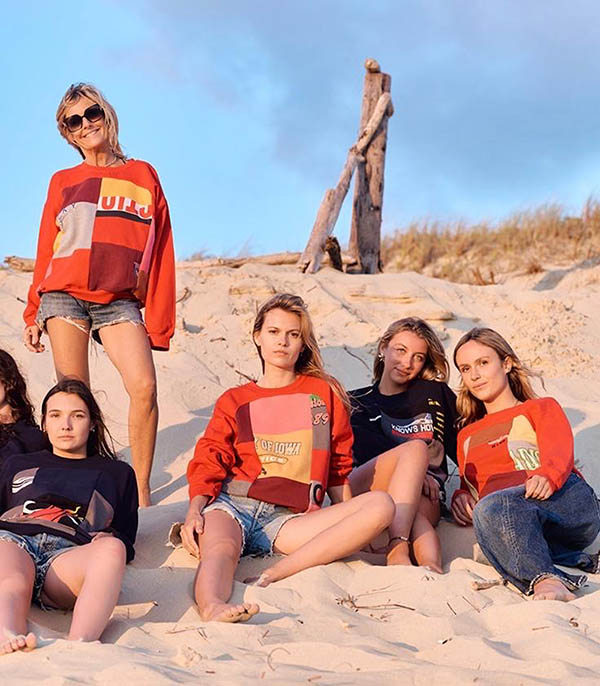 Sweat-shirt Jack Patchwork Bleu THIANE