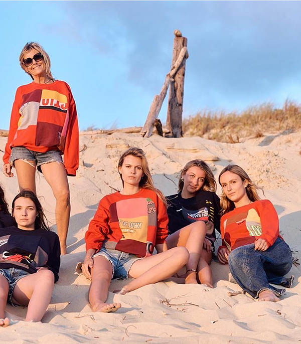 Sweat-shirt Jack Patchwork Rouge THIANE