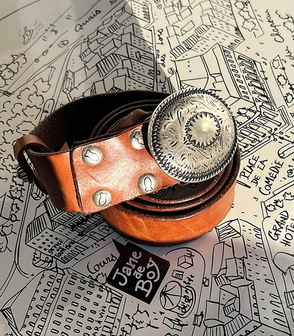 Ceinture en cuir Campomaggi