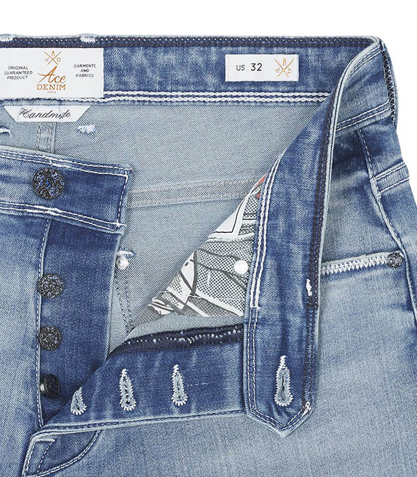 Jean Homme AD05 Extra Bleached White ACE DENIM