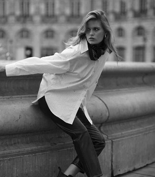 Chemise Edmond rayures Bordeaux Roseanna