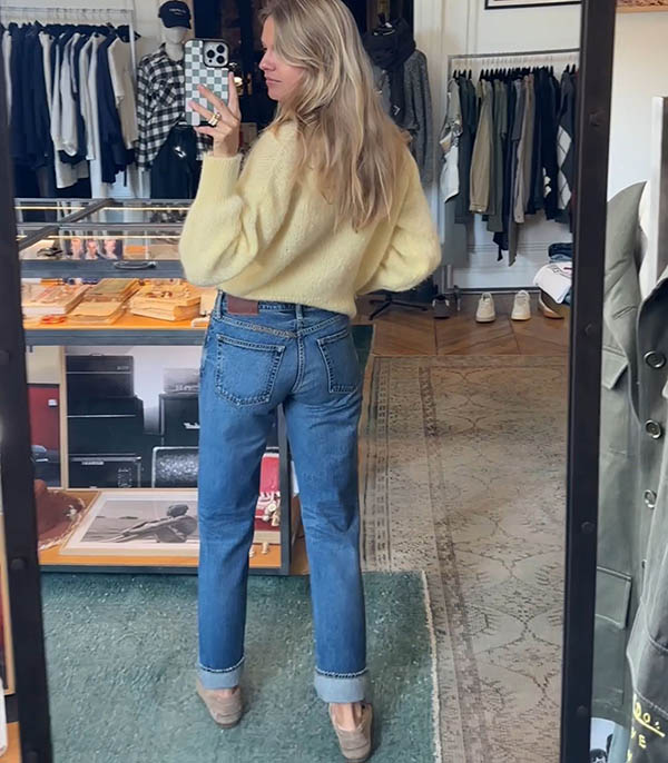 Jean Kawasaki Low Rise Straight Leg BORO