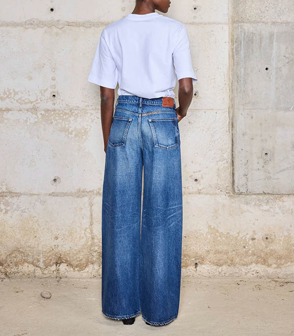 Jean Hirosaki Wide Leg Twisted Seam BORO