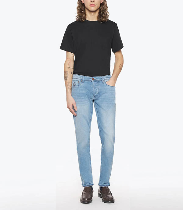 Jean Homme AD02 Bleached / Brown ACE DENIM