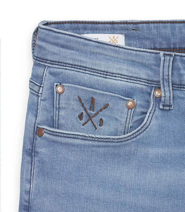 Jean Homme AD02 Bleached / Brown ACE DENIM