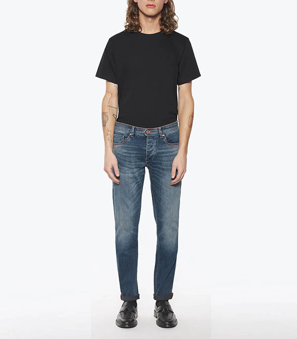 Jean Homme AD06 Dark Stone Orange ACE DENIM