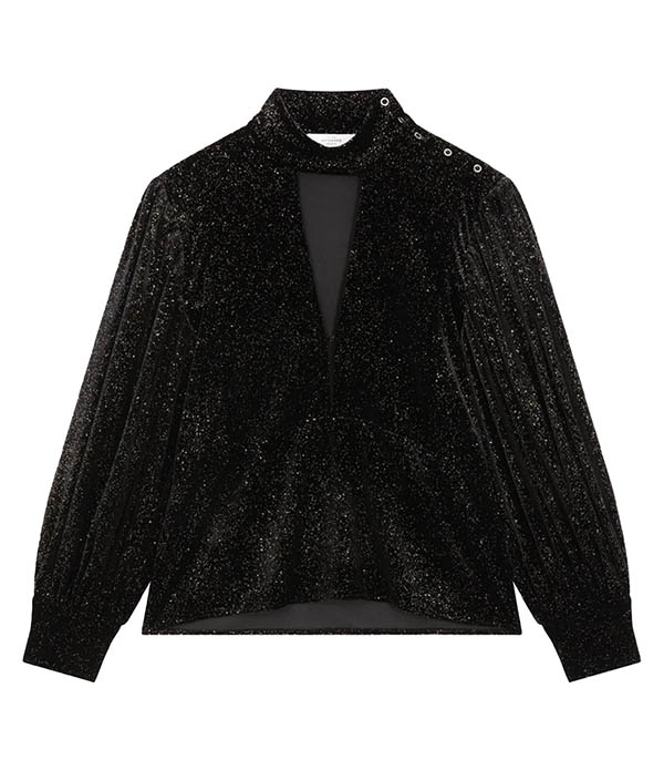 Blouse Bianca Galaxie velours Roseanna