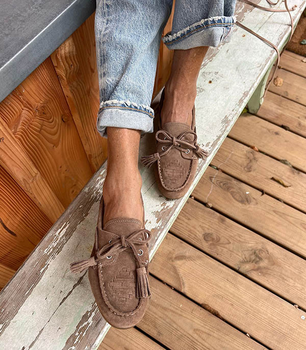 Mocassins SHIMA Pompons Beige Toral