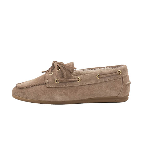 Mocassins KANDA moumoute Beige Toral