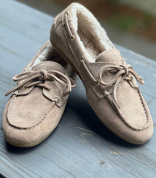 Mocassins KANDA moumoute Beige Toral