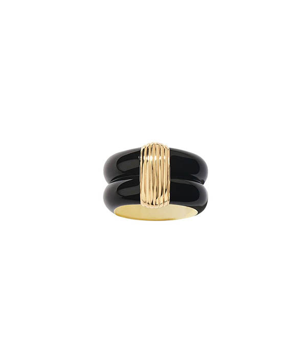 Bague Katt Noir Aurélie Bidermann