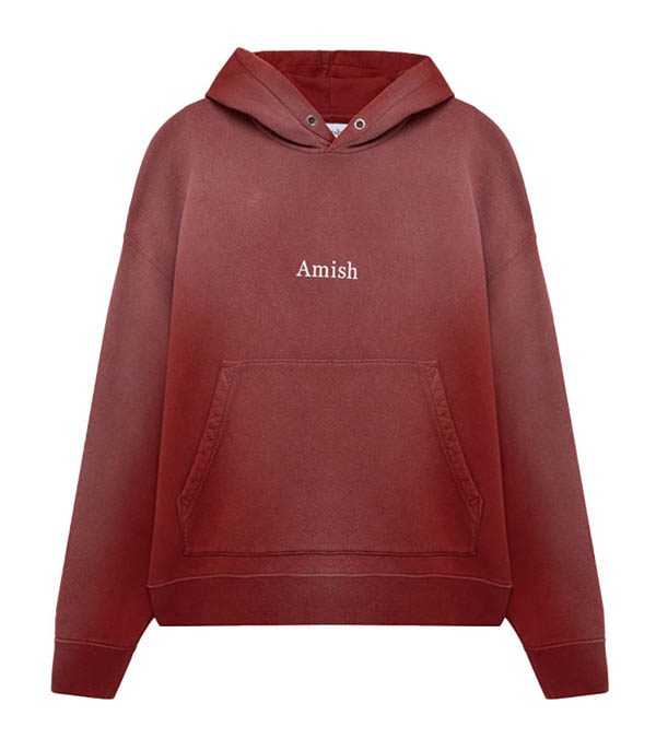 Hoodie homme vieux rose Amish