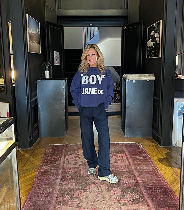 Sweatshirt Glover Boy Jane de Navy Newtone