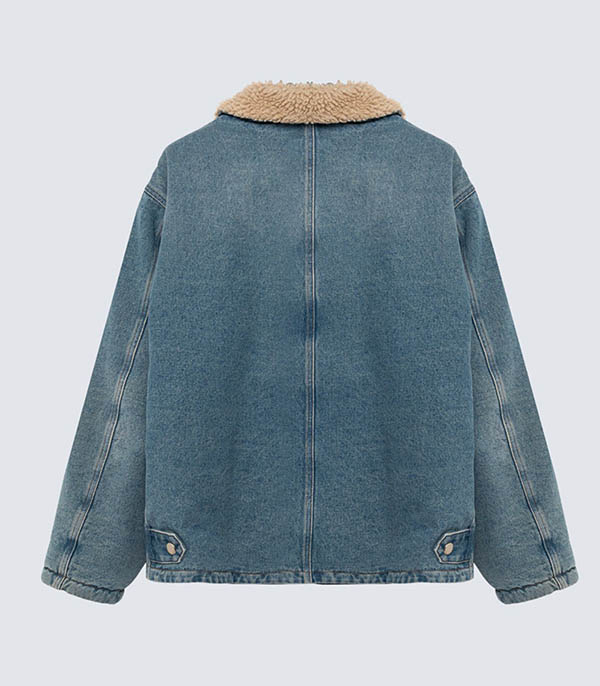 Veste en jean fourrée Amish