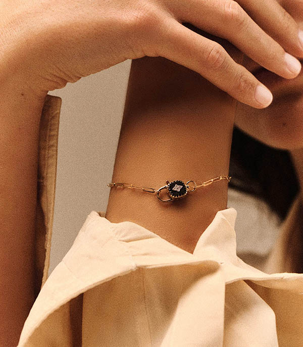 Bracelet Ginger Noir Pascale Monvoisin