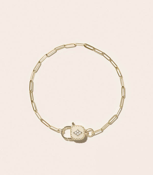 Bracelet Ginger Blanc Pascale Monvoisin