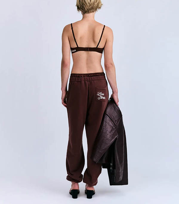 Pantalon de survêtement Donna Marron Love Stories