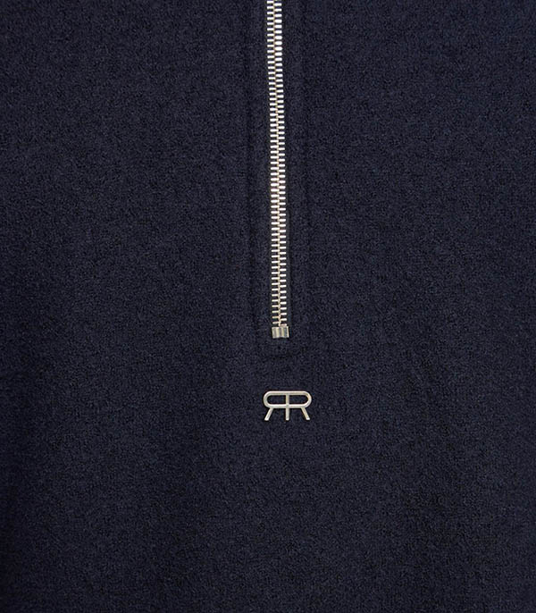 Pull camionneur Millie en laine Navy Roseanna