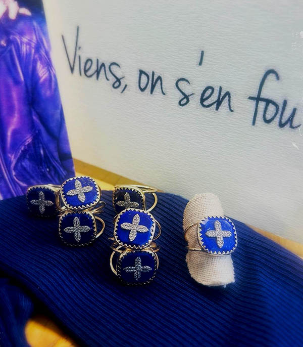 Bague Bowie n°2 Lapis Diamant x Jane de Boy Pascale Monvoisin