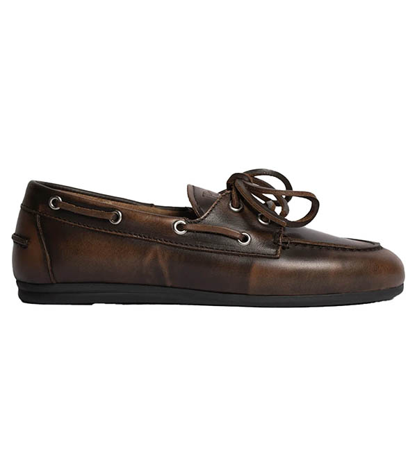 Mocassins Boat Loafer Brushed Coffee Posa