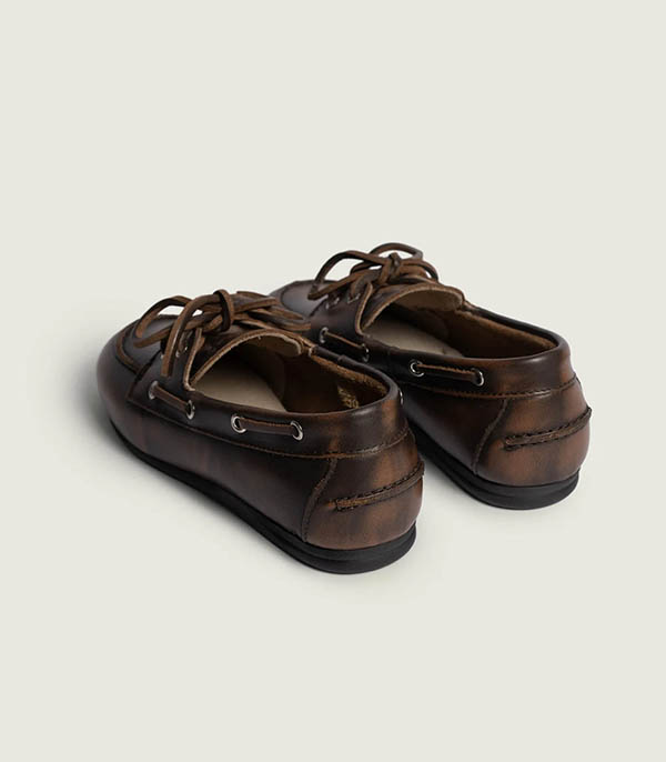 Mocassins Boat Loafer Brushed Coffee Posa