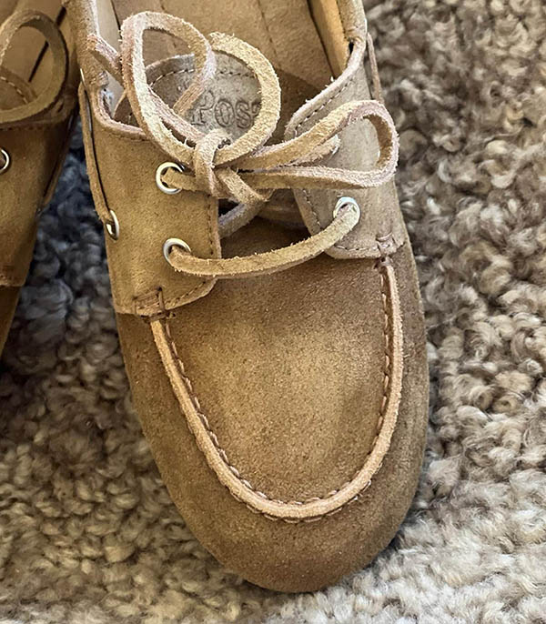 Mocassins Boat en Daim Desert Tan Posa