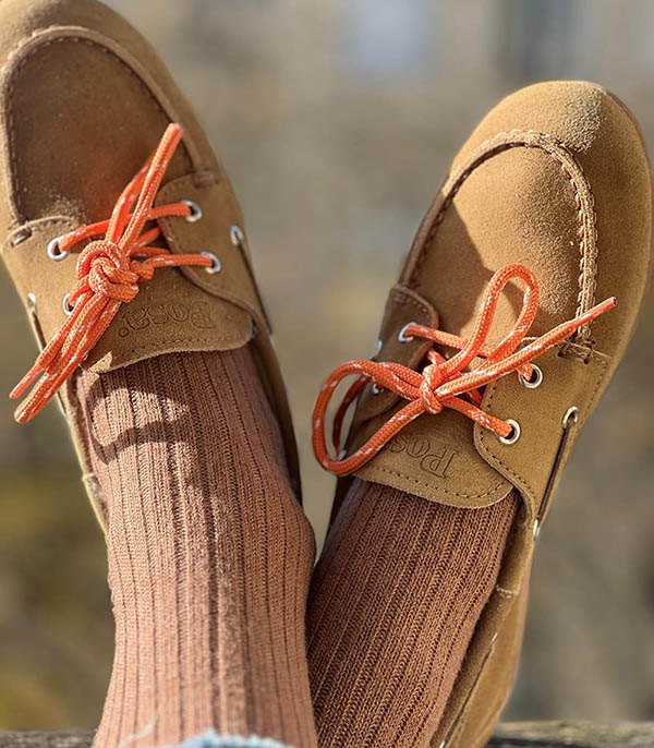 Mocassins Boat en Daim Desert Tan Posa