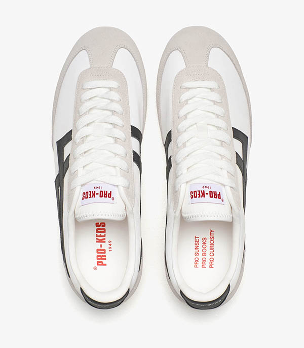 Baskets Racer 77 Black and White Pro-Keds