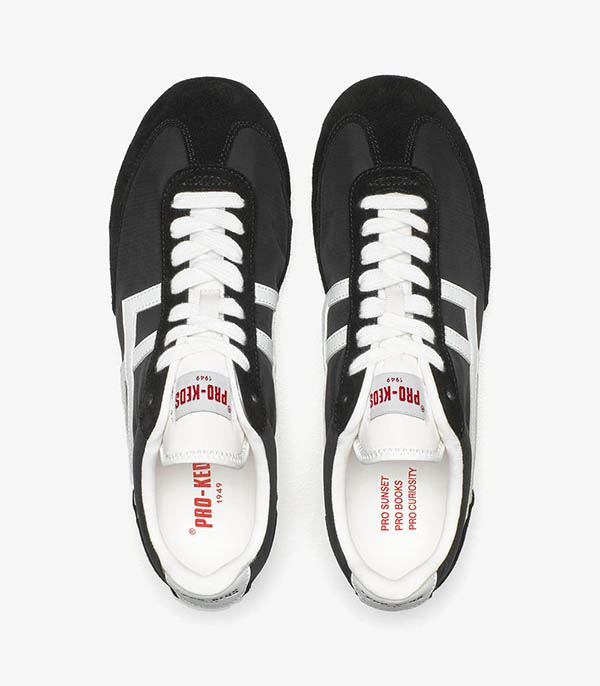 Baskets Racer 77 Black and White Pro-Keds