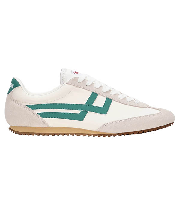 Basket Racer 77 Cream and Green Pro-Keds
