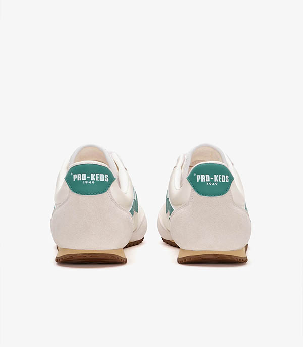 Basket Racer 77 Cream and Green Pro-Keds