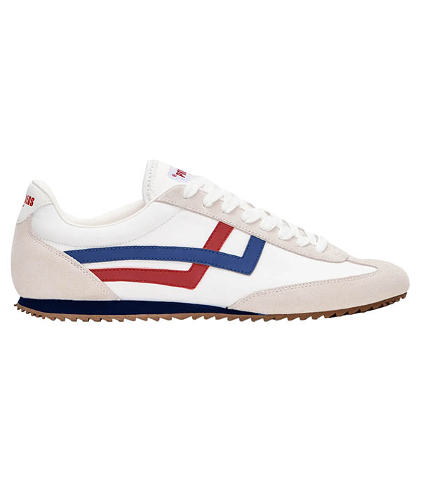 Basket Racer 77 White, Red and Blue Pro-Keds