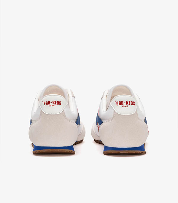 Basket Racer 77 White, Red and Blue Pro-Keds