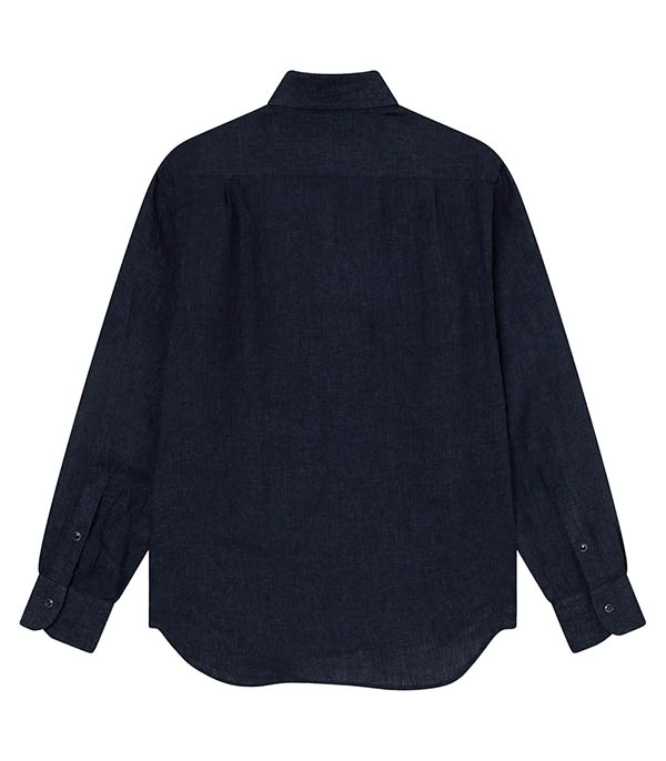 Chemise homme en lin Sahara AD73 Navy ACE DENIM